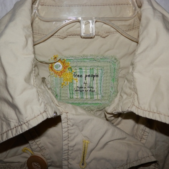 Free People Size 4 Trench Coat Tunic Jacket Shirt - Picture 5 of 8